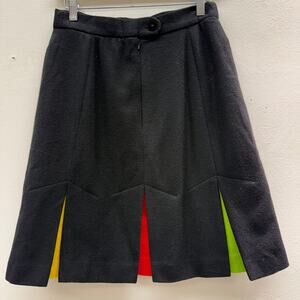 Vintage 1960s Arabella Pollen Colorful Pleated Skirt Schoolgirl Harlequin Joker